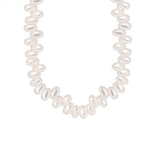 316L Stainless Steel 18K Gold PVD High-Gloss Faux Pearl Necklace - Modern Elegant High-Gloss Faux Pearl Wholesale Stainless Steel Jewelry - Sensitive Skin Friendly - Detail 5