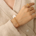 Gold Bracelet (E073) / 15+5cm