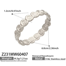 316L Stainless Steel 18K Gold PVD Hollow Heart Bangle Bracelet - Hollow Heart Bangle Minimalist Luxury Bracelet Wholesale Stainless Steel Jewelry - Sensitive Skin Friendly - Detail 14