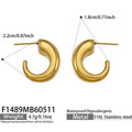 Gold Earrings (F1489) / Default