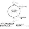 Z Initial Steel Anklet 22+5cm (RS023) / Default