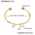 Gold Bangle (Z040) / Default