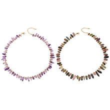 316L Stainless Steel 18K Gold PVD Irregular Beaded Natural Stone Necklace - Irregular Beaded, Natural Stone, Amethyst, Mixed Stone, Choker Necklace Wholesale Stainless Steel Jewelry - Sensitive Skin Friendly - Detail 7