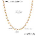 Gold White Cubic Zirconia Necklace (TXP222) / Default