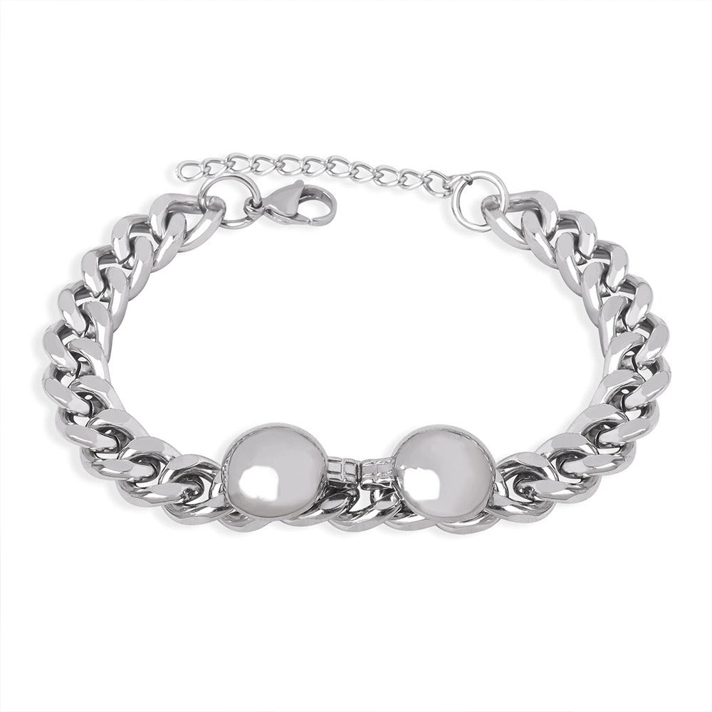 316L Stainless Steel 18K Gold PVD Minimalist Bracelet - Minimalist Wholesale Stainless Steel Jewelry - Sensitive Skin Friendly - Detail 5