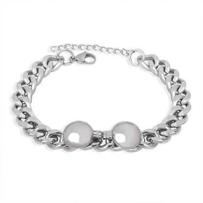 316L Stainless Steel 18K Gold PVD Minimalist Bracelet - Minimalist Wholesale Stainless Steel Jewelry - Sensitive Skin Friendly - Detail 5