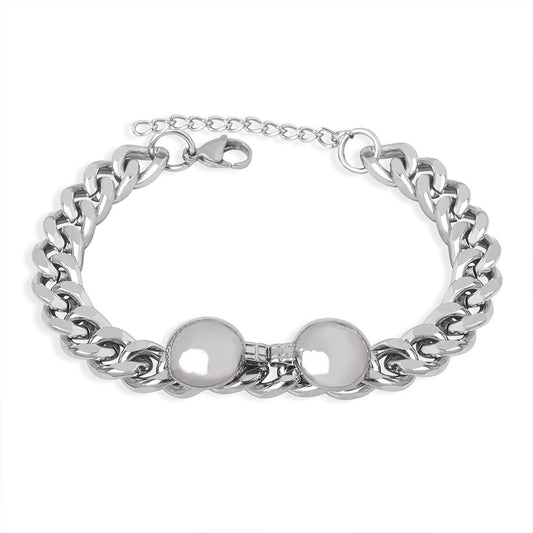 316L Stainless Steel 18K Gold PVD Minimalist Bracelet - Minimalist Wholesale Stainless Steel Jewelry - Sensitive Skin Friendly - Detail 5