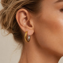 316L Stainless Steel 18K Gold PVD Minimalist Earrings - Minimalist Stylish Steel Earrings Wholesale Stainless Steel Jewelry - Sensitive Skin Friendly - Detail 2