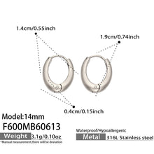 316L Stainless Steel 18K Gold PVD Minimalist Earrings - Minimalist Stylish Steel Earrings Wholesale Stainless Steel Jewelry - Sensitive Skin Friendly - Detail 5