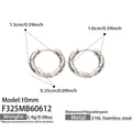 Steel Earrings (F325) / 内径10mm