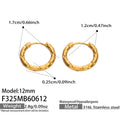 Gold Earrings (F325) / 内径12mm
