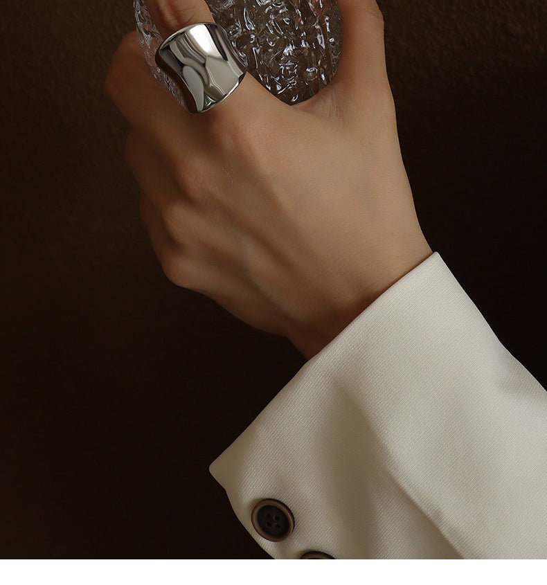 316L Stainless Steel 18K Gold PVD Minimalist Ring - Minimalist Steel Ring Wholesale Stainless Steel Jewelry - Sensitive Skin Friendly - Detail 7