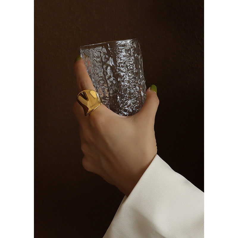 316L Stainless Steel 18K Gold PVD Minimalist Ring - Minimalist Steel Ring Wholesale Stainless Steel Jewelry - Sensitive Skin Friendly - Detail 9