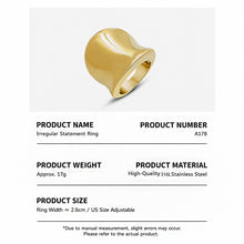 316L Stainless Steel 18K Gold PVD Minimalist Ring