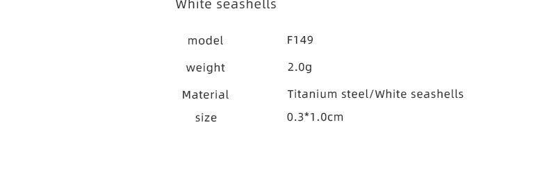 316L Stainless Steel 18K Gold PVD Minimalist Square White Seashell Stud Earrings - Minimalist, Coastal Design, Square, White Seashell, Stud Earrings, Gold, Hypoallergenic Wholesale Stainless Steel Jewelry - Sensitive Skin Friendly - Detail 7