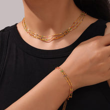 316L Stainless Steel 18K Gold PVD Minimalist Versatile Rice Bead Drip Oil Design Jewelry - Minimalist Gold, Rice Bead Chain, Drip Oil Design, Versatile Jewelry Wholesale Stainless Steel Jewelry - Sensitive Skin Friendly - Detail 2