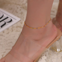 316L Stainless Steel 18K Gold PVD Minimalist Versatile Rice Bead Drip Oil Design Jewelry - Minimalist Gold, Rice Bead Chain, Drip Oil Design, Versatile Jewelry Wholesale Stainless Steel Jewelry - Sensitive Skin Friendly - Detail 3