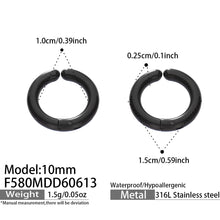 316L Stainless Steel 18K Gold PVD Multicolor Hoop Earrings - Vintage Gold Band Multicolor Hoops Wholesale Stainless Steel Jewelry - Sensitive Skin Friendly - Detail 11