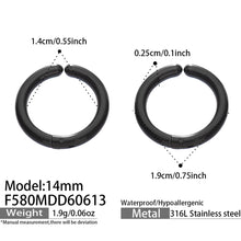 316L Stainless Steel 18K Gold PVD Multicolor Hoop Earrings - Vintage Gold Band Multicolor Hoops Wholesale Stainless Steel Jewelry - Sensitive Skin Friendly - Detail 13