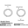 Steel Earrings (F580) / 内径10mm
