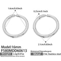 Steel Earrings (F580) / 内径16mm