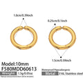 Gold Earrings (F580) / 内径10mm