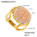 Natural Light Pink Aventurine Ring (A949) / Size 7