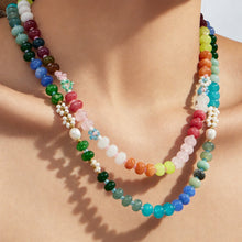 316L Stainless Steel 18K Gold PVD Natural Stone Freshwater Pearl Necklace - Natural Stone Freshwater Pearl Necklace Wholesale Stainless Steel Jewelry - Sensitive Skin Friendly - Detail 1