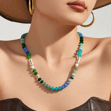 316L Stainless Steel 18K Gold PVD Natural Stone Freshwater Pearl Necklace - Natural Stone Freshwater Pearl Necklace Wholesale Stainless Steel Jewelry - Sensitive Skin Friendly - Detail 11