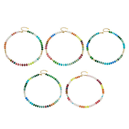 316L Stainless Steel 18K Gold PVD Natural Stone Freshwater Pearl Necklace - Natural Stone Freshwater Pearl Necklace Wholesale Stainless Steel Jewelry - Sensitive Skin Friendly - Detail 4