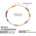 Style A Natural Stone & Freshwater Pearl Necklace (P918) / 42.5+5cm