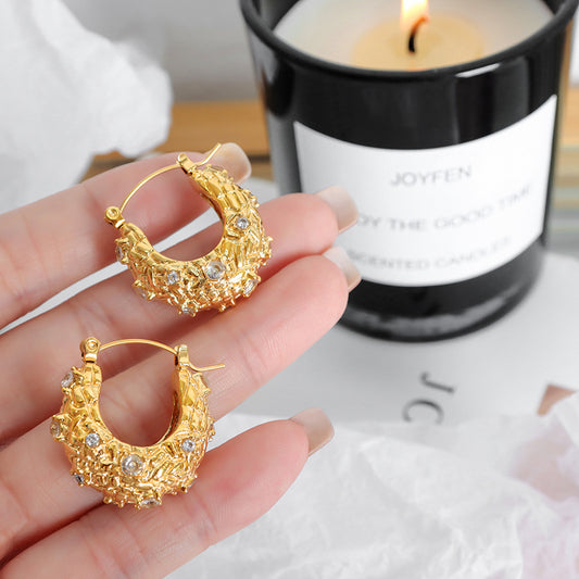 316L Stainless Steel 18K Gold PVD New Ring -  Wholesale Stainless Steel Jewelry - Sensitive Skin Friendly - Detail 1