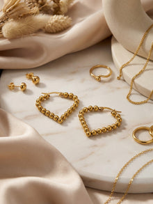 Diamond Twisted Hoop Earrings technical drawing, 316L stainless steel product details