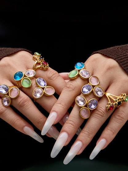 316L Stainless Steel 18K Gold PVD New Ring -  Wholesale Stainless Steel Jewelry - Sensitive Skin Friendly - Detail 23