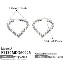 Twisted Texture Diamond Hoop Earrings close-up, hypoallergenic stainless steel jewelry