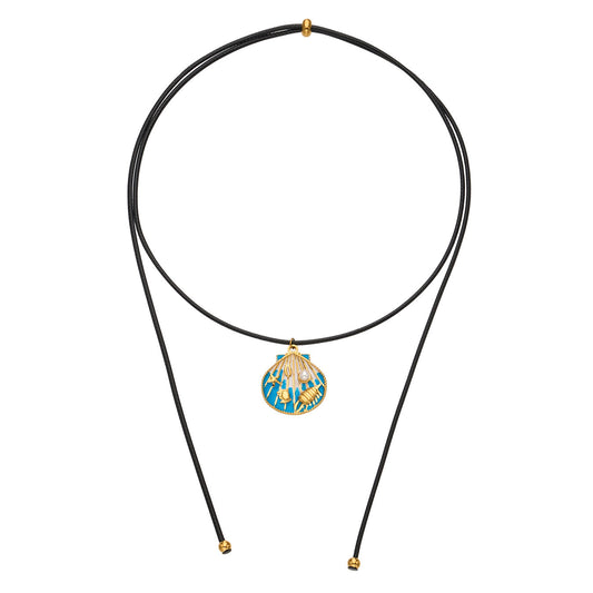 316L Stainless Steel 18K Gold PVD Ocean Drop Pearl Pendant Necklace - Ocean Drop Pearl Pendant Wholesale Stainless Steel Jewelry - Sensitive Skin Friendly - Detail 13