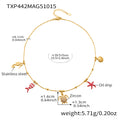 Gold Turtle Charm Necklace 40+5cm (TXP442) / Default