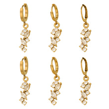 316L Stainless Steel 18K Gold PVD Pave Zircon Hoop Earrings - Pave Zircon, Hoop Earrings, Elegant, Modern, Unique Design Wholesale Stainless Steel Jewelry - Sensitive Skin Friendly - Detail 2