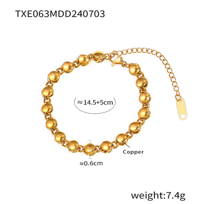 316L Stainless Steel 18K Gold PVD Pearl Multi-Layer Design Necklace - Pearl Multi-Layer Minimalist Gold Necklace Wholesale Stainless Steel Jewelry - Sensitive Skin Friendly - Detail 4