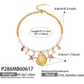 Gold Shell Starfish Necklace 47.5+5cm (P286) / Default