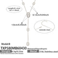 B款Steel Necklace41+5cm (TXP580) / Default