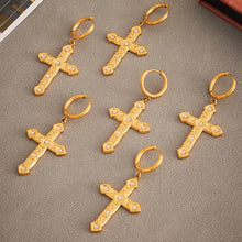 316L Stainless Steel 18K Gold PVD Plated Large & Small Starfish Drop Earrings - Image 3