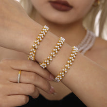 316L Stainless Steel 18K Gold PVD Princess Pearl Bead Necklace & Bracelet Collection - Princess Pearl Bead, Coastal Charm, Modern Elegance Wholesale Stainless Steel Jewelry - Sensitive Skin Friendly - Detail 8