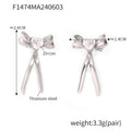 Steel Tone Earrings (F1474) / Default