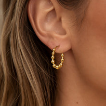 316L Stainless Steel 18K Gold PVD Round Bead Earrings - Round Bead Elegant Style Wholesale Stainless Steel Jewelry - Sensitive Skin Friendly - Detail 4