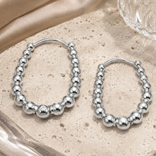 316L Stainless Steel 18K Gold PVD Round Bead Earrings - Round Bead Elegant Style Wholesale Stainless Steel Jewelry - Sensitive Skin Friendly - Detail 9