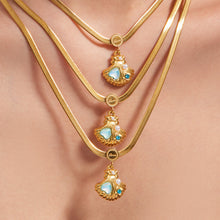 316L Stainless Steel 18K Gold PVD Shell Pearl Pendant Necklace - Coastal Shell Pearl Pendant Necklace Wholesale Stainless Steel Jewelry - Sensitive Skin Friendly - Detail 12