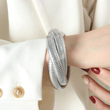 316L Stainless Steel 18K Gold PVD Snake Design Bracelet - Snake Design Wraparound Bracelet Wholesale Stainless Steel Jewelry - Sensitive Skin Friendly - Detail 1
