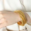 Large Gold Bangle (Z010) / Default