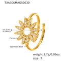 Ring - US 7 / Gold / White Zircon